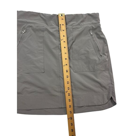 Athleta Womens Size 6T 6 TALL Chelsea Cargo Skort Mesh Inner Shorts Skirt Taupe - Picture 11 of 16